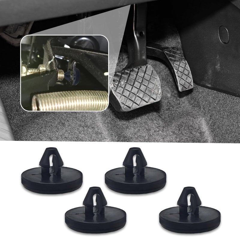 HEVLE 4PCS Brake Pedal Pad and Light Switch Stopper, Brake Light Switch Stopper, 90541-06036 Brake Light Switch Stopper, Universal Automotive Brake & Clutch Pedal Stopper Pad for Cars Trucks (4PCS) - Image 1